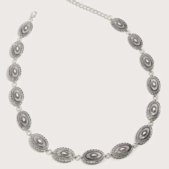 Concho country western belt silver toned - Picture 2 of 4